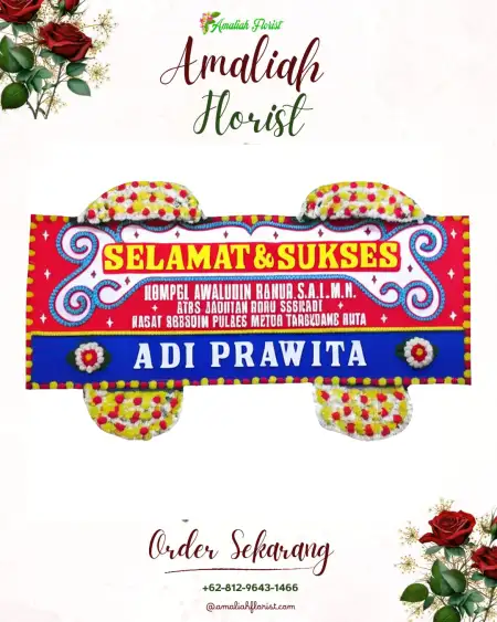 Papan Bunga Ucapan Selamat Mazo